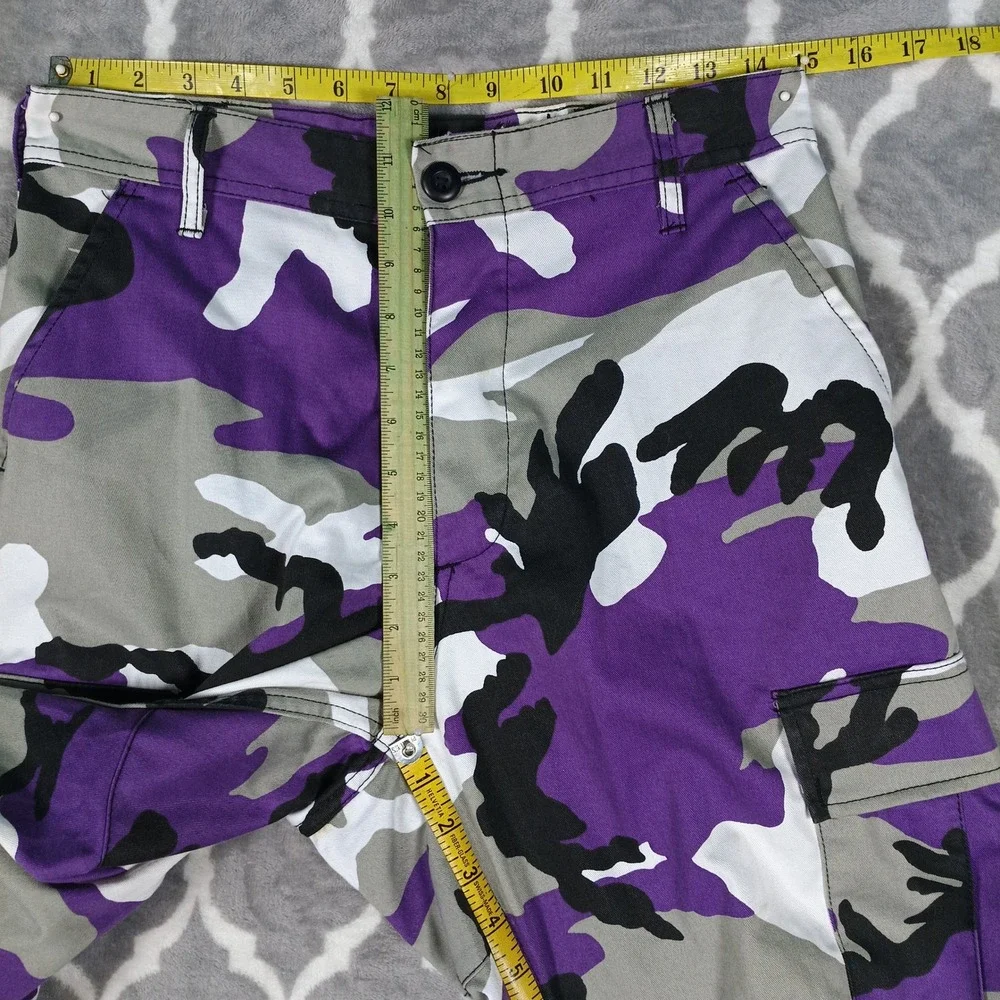 Rothco Camo Cargo Pants Men Size Small Purple Baggy Streetwear BDU